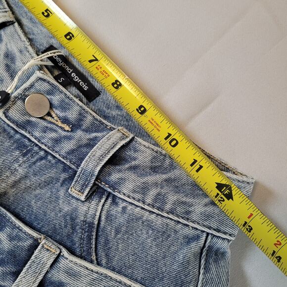 Beyond Egreis Baggy Blue Jeans Double Waist Y2K Size Small (25x35) Skater NWT D8 - Picture 12 of 16